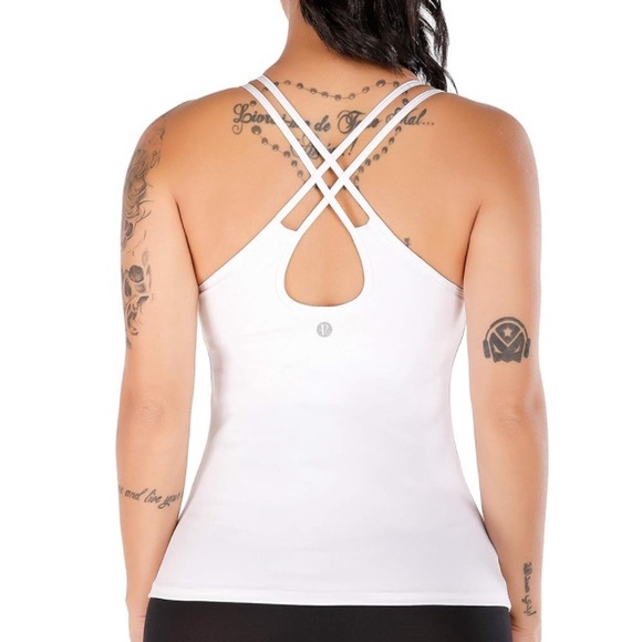 NWOT Running Girl Yoga Tank Top with Built In Shelf Bra Size B/C - Picture 1 of 8